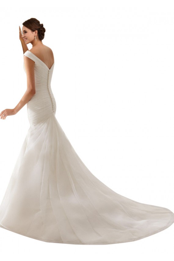 Bianco Tubino Tulle Abiti da sposa AllIngrosso