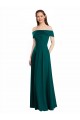 Cacciatore verde Linea A Chiffona Lunga Abiti da damigella donore AllIngrosso