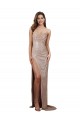 Champagne Stile sirena Scoop Paillettes Lunga Formali Abiti da damigella donore / Abiti da sera / Abiti da ballo AllIngrosso