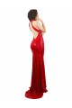 Rosso Stile sirena Capestro Alto Collo Paillettes Lunga Formali Abiti da damigella donore / Abiti da sera / Abiti da ballo AllIngrosso