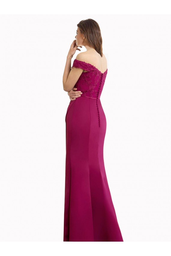 Stile sirena Chiffona Pizzo Lunga Abiti da damigella donore AllIngrosso