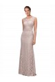 Stile sirena Illusione Scoop Pizzo Lunga Abiti da damigella donore / Abiti da ballo AllIngrosso