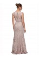 Stile sirena Illusione Scoop Pizzo Lunga Abiti da damigella donore / Abiti da ballo AllIngrosso