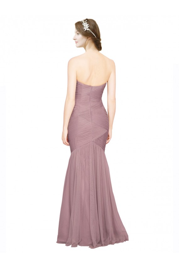 Stile sirena Innamorato Tulle Lunga Abiti da damigella donore AllIngrosso