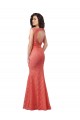 Stile sirena Scollatura a V Pizzo Lunga Abiti da damigella donore AllIngrosso