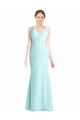 Waterfall Stile sirena Scollatura a V Chiffona Pizzo Lunga Abiti da damigella donore AllIngrosso