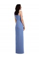 Windsor Blu Linea A Collo Gioiello Chiffona Lunga Abiti da damigella donore AllIngrosso
